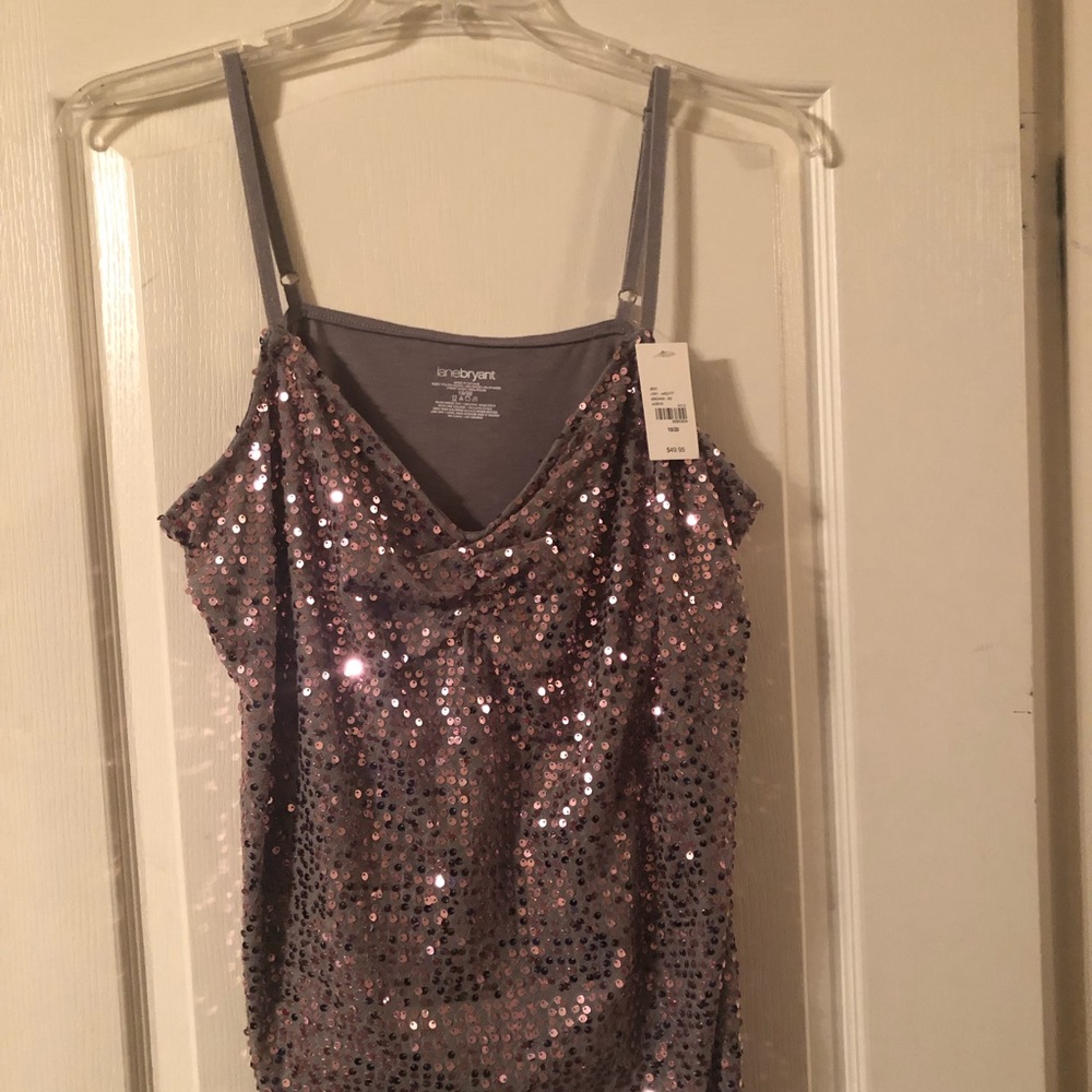 Grey Sequins Cami